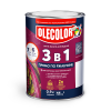 OLECOLOR Грунт-эмаль по ржавчине 3в1 серебро 4кг (уп.4шт)