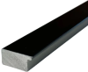 СПБ Завершающая рейка черная гладкая 2900х16х22мм