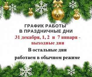 РЕЖИМ РАБОТЫ В ПРАЗДНИЧНЫЕ ДНИ