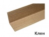 Угол двухсторонний с тиснением 30х30х2700мм Клен (уп.25шт)